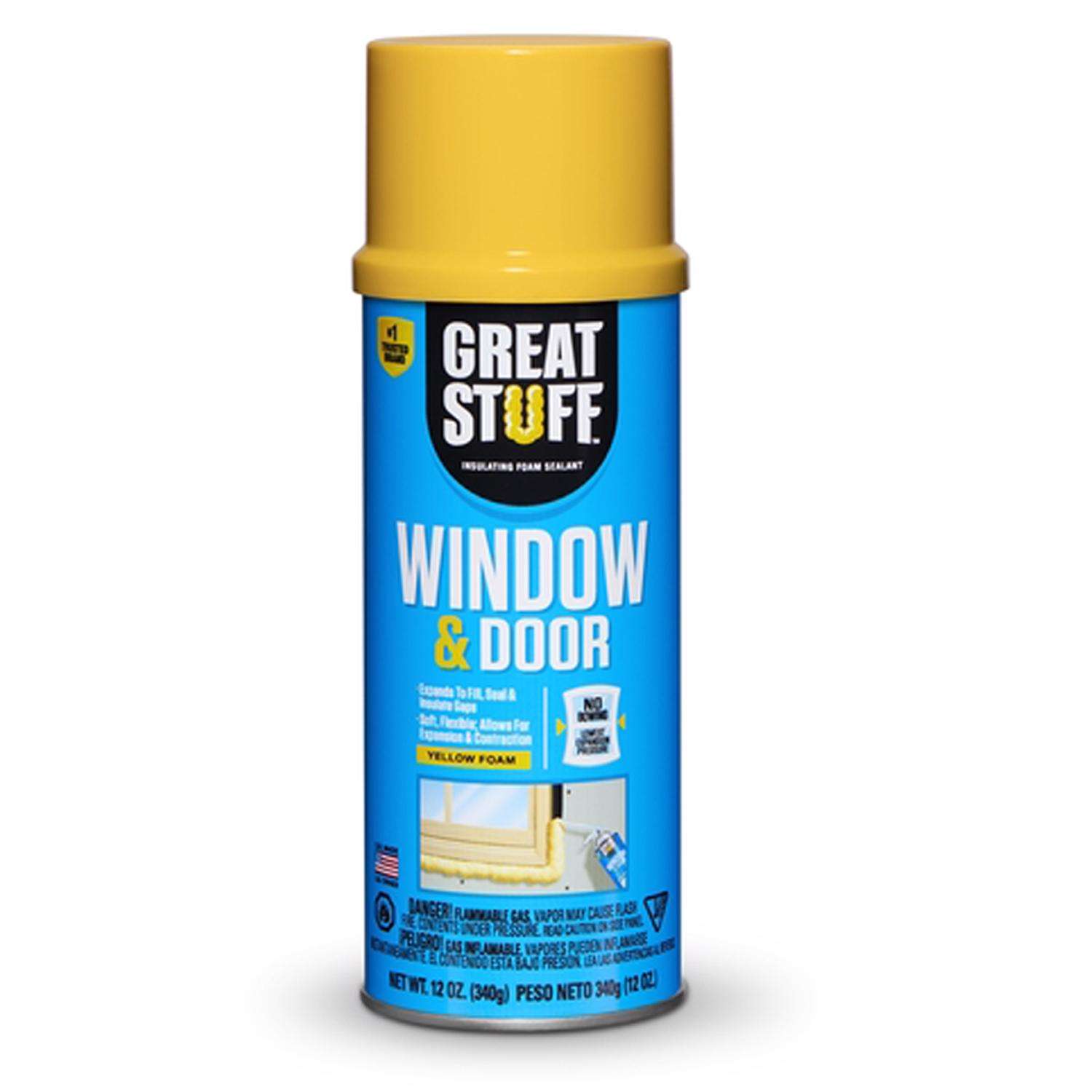 Great Stuff Window & Door Yellow Polyurethane Insulating Foam Sealant