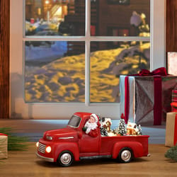 Mr. Christmas LED Red Snowy Village Scene Animated Decor