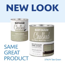 Rust-Oleum Chalked Ultra Matte Tate Green Water-Based Acrylic Chalk Paint 30 oz