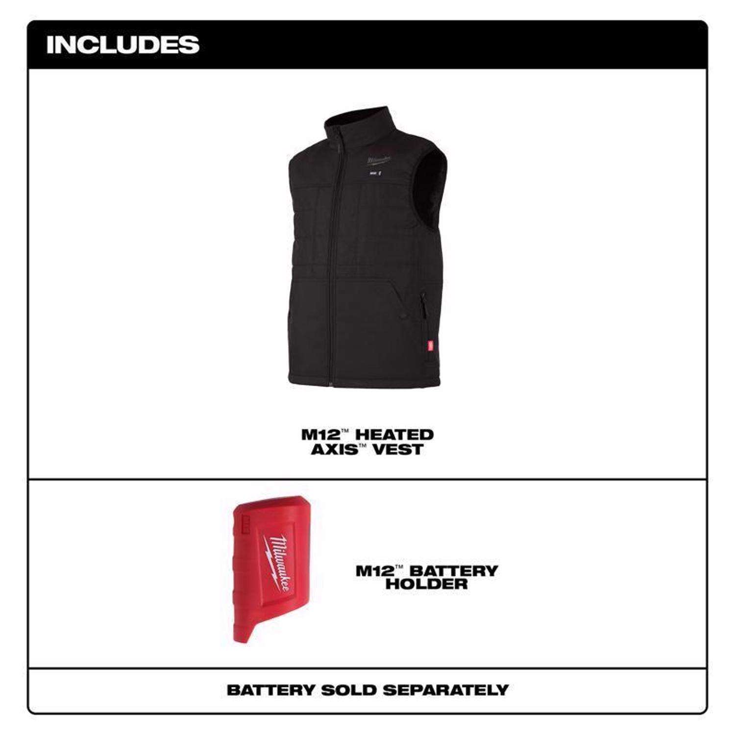 Milwaukee heated deals jacket size chart