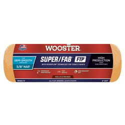 Wooster Super/Fab Synthetic Blend 9 in. W X 3/8 in. Paint Roller Cover 1 pk