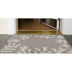 Liora Manne Capri 2 ft. W X 3 ft. L Gray Contemporary Polyester Accent Rug