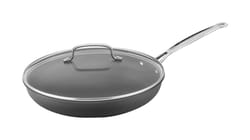 Cuisinart Chef's Classic Skillet w/Lid 12 in. Black