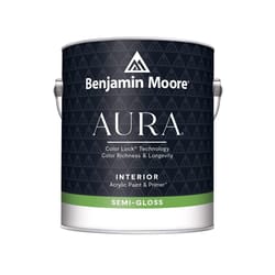 Benjamin Moore Aura Semi-Gloss Base 4 Paint and Primer Interior 1 gal