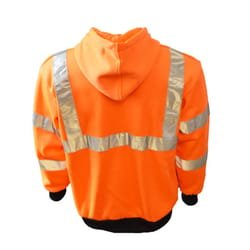 Cordova Cor-Brite L Long Sleeve Men's Hooded Safety Sweatshirt Orange