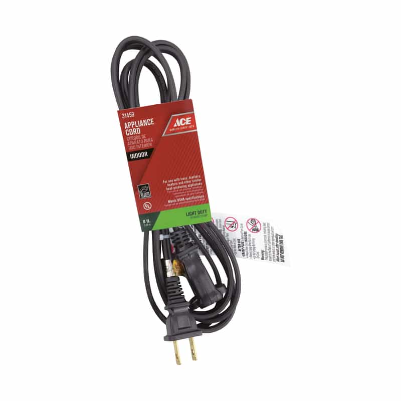 Ace 16/2 HPN 125 volt 8 ft. L Appliance Cord Ace Hardware