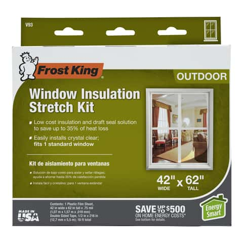 Ace Window Insulation Kit Crystal Clear 18 Square Feet 42 x 62 Inches 59829  New