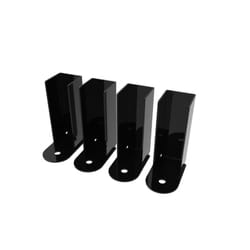Fortress Building Products Estate Black Steel Fence Bracket 1.5 in. L