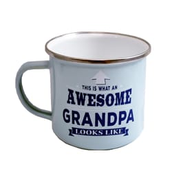 Top Guy Grandpa 14 oz Multicolored Steel Enamel Coated Mug 1 pk