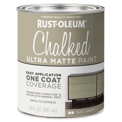 Rust-Oleum Chalked Ultra Matte Tate Green Water-Based Acrylic Chalk Paint 30 oz