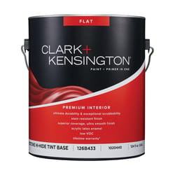 Clark+Kensington Flat Enamel Tint Base Mid-Tone Base Paint + Primer Interior 1 gal