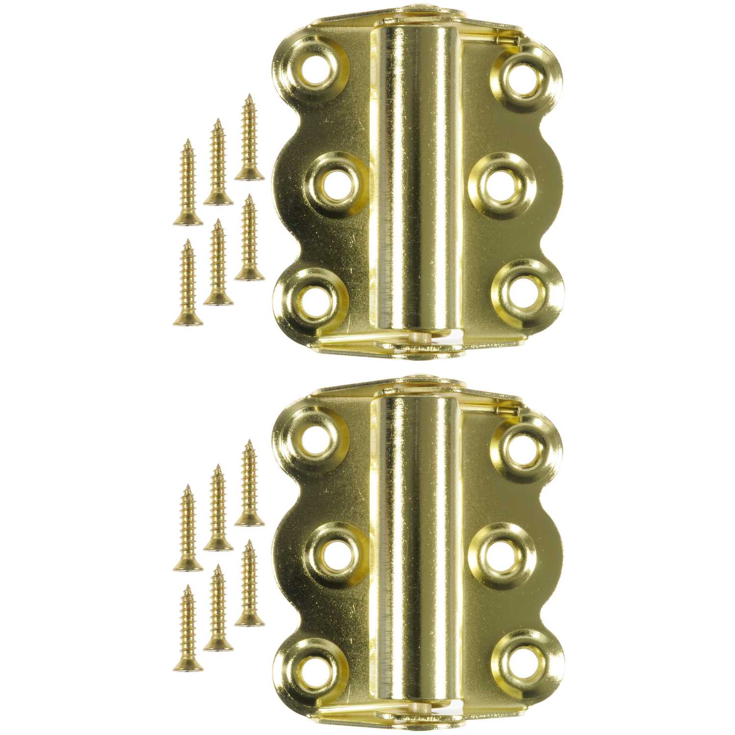 Ace 23/4 in. L Bright Brass Brass Screen/Storm Self Closing Hinge 2 pk