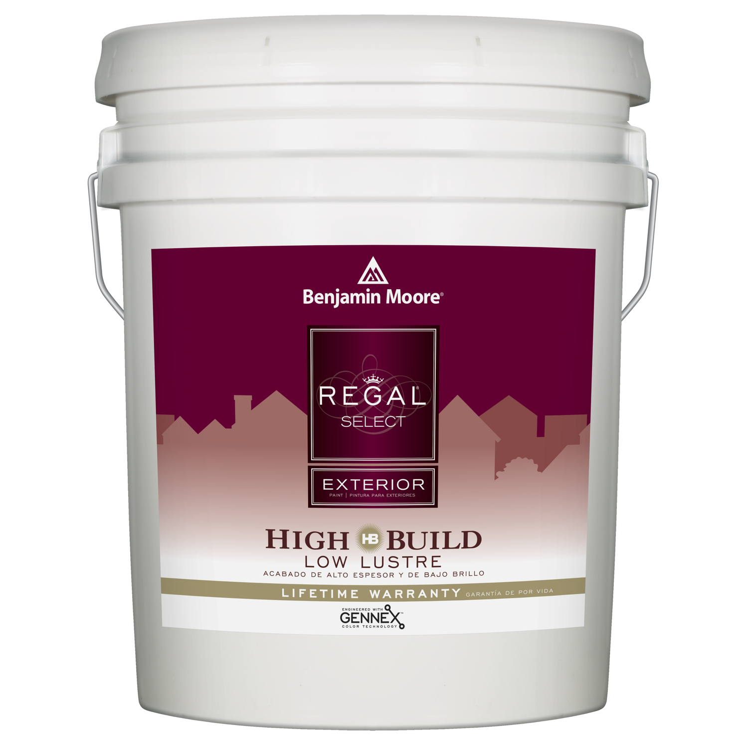 Benjamin Moore Regal Select Low Luster White Paint Exterior 5 gal