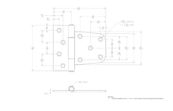 Ace 4.63 in. L Zinc-Plated Zinc Gate Hinge 1 pk