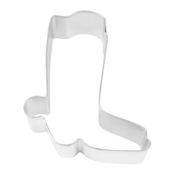 R&M International Corp International Corp 4 in. W X 3 in. L Cowboy Cookie Cutter Silver 1 pc