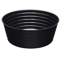 Everspring 3.75 in. H X 10 in. W X 10 in. D Plastic Deep Plant Saucer Black