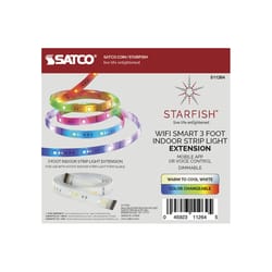 Satco Starfish 3 ft. L Color Changing Plug-In LED Smart-Enabled Strip Light Extension 1 pk