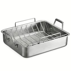 Tramontina Stainless Steel Roaster with Rack Silver