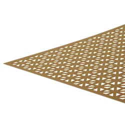 x 48 inch Expandable Aluminum Sheet Perforated Multipurpose Gold Metallic 36 in
