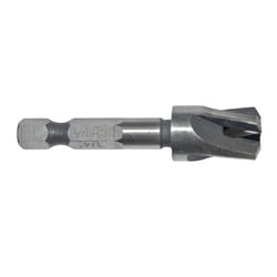 Century Drill & Tool 3/8 in. Alloy Steel Plug Cutter Hex Shank 1 pc