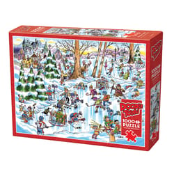 Cobble Hill Doodle Town Hockey Town Puzzle 1000 pc