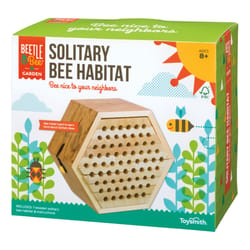 Toysmith Beetle & Bee Solitary Bee Habitat Brown