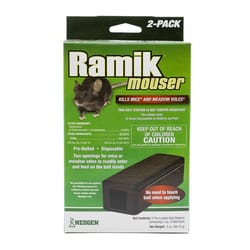 Ramik Mouser Fish-Flavored Bait Station and Bait Blocks For Mice and Rats 2 pk