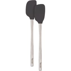 Tovolo Charcoal Silicone/Stainless Steel Mini Spatula and Spoonula