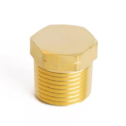 ATC 1/2 in. MPT Brass Hex Head Plug