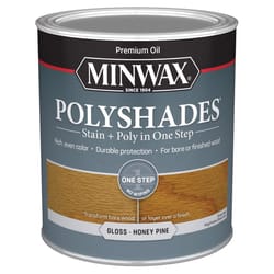 Minwax PolyShades Semi-Transparent Gloss Honey Pine Oil-Based Polyurethane Stain/Polyurethane Finish