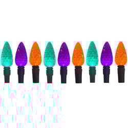Celebrations Multicolored 100 ct LED C6 Faceted Halloween String Lights