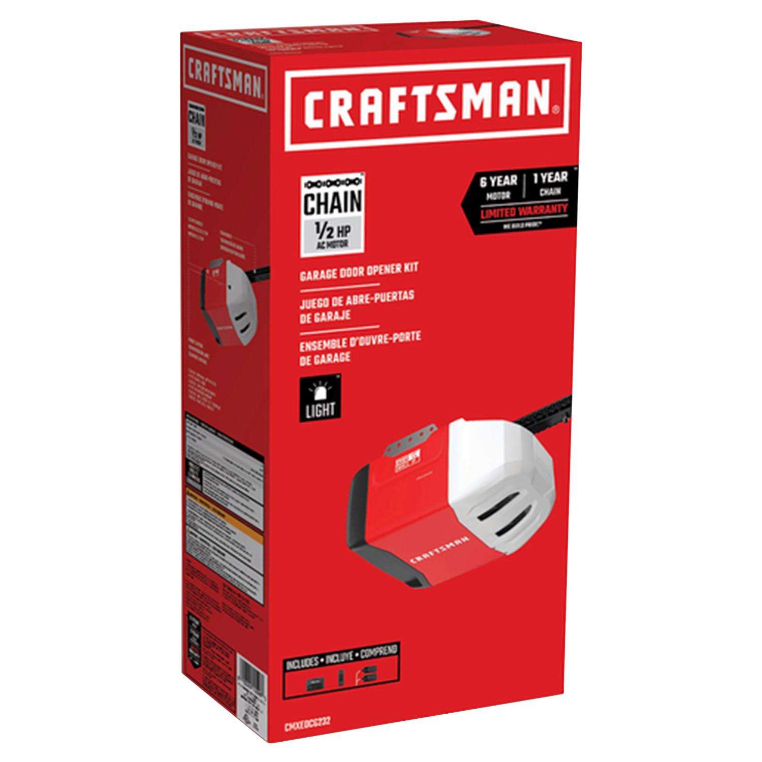 Craftsman 1 2 hp garage outlet door opener belt drive