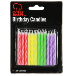 Chef Craft Multicolor Unscented Scent Birthday Candles