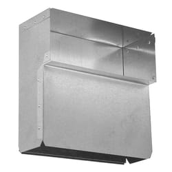 Imperial 10 in. H X 6 in. W Silver Galvanized Steel Baseboard Register Stack Head