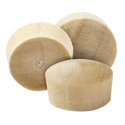 Wolfcraft Round Hardwood Head Plug 1/2 in. D X 0.3 in. L 1 pk Natural