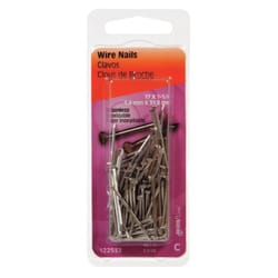 HILLMAN 17 Ga. X 1-1/4 in. L Stainless Steel Wire Nails 1 pk 2 oz