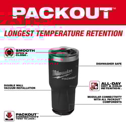 Milwaukee Packout 30 oz Black Double Wall Tumbler