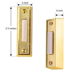 Newhouse Lighting Gold Metal Wired Door Chime Buzzer