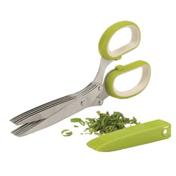 RSVP International Endurance Green/Silver Stainless Steel Herb Scissors