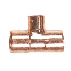 NIBCO 3/4 in. Sweat X 1/2 in. D Sweat Copper Tee 1 pk - Ace Hardware