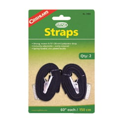 Coghlan's 0.75 in. W X 60 in. L Black Arno Strap 1 lb 2 pk