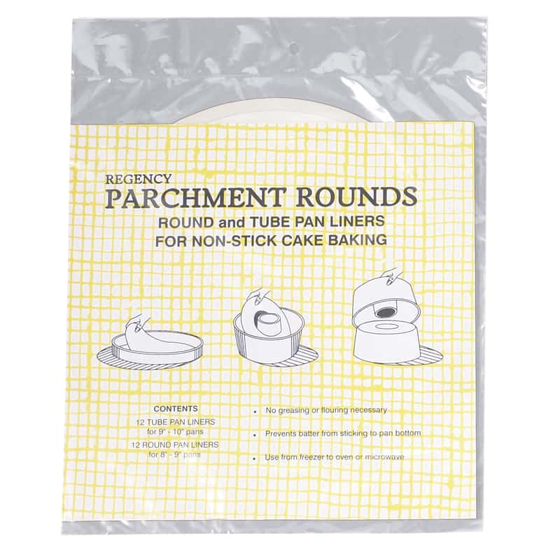 Regency Parchment Paper Liners for Round Cake Pans 8 inch Diameter 24 Pack