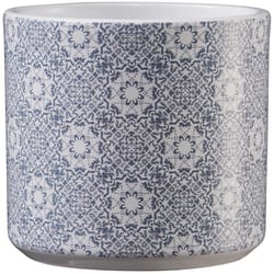 SK 3.1 in. D Clay Livorno Ceramic Pot Grayish Blue