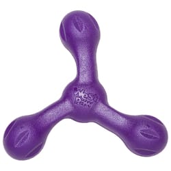 West Paw Zogoflex Echo Purple Plastic Skamp Tri-Handle Dog Toy Large 1 pk