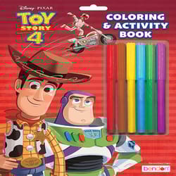Bendon Toy Story 4 Peggable Coloring and Activity Book Multicolored