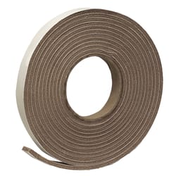 Frost King Brown Vinyl Weather Seal For Doors and Windows 17 ft. L X 0.19 in.