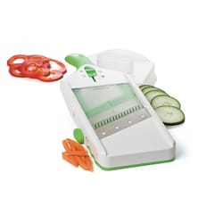 Progressive Prepworks Green/White Plastic Julienne and Slicer