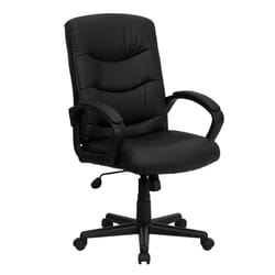 Flash Furniture Black Leather Office Chair