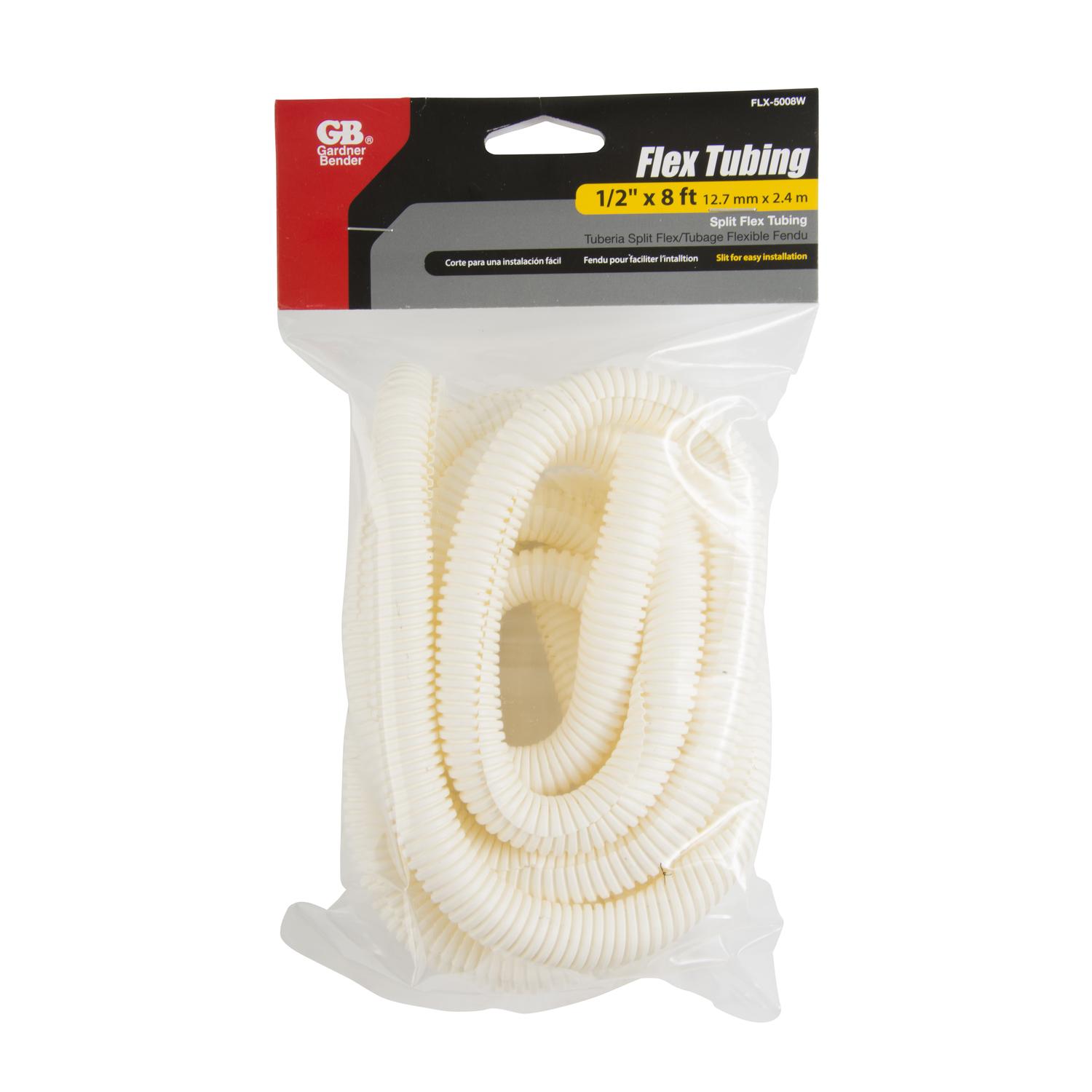 Gardner Bender 8 ft. L White Polyethylene Flex Tube Mfr# FLX