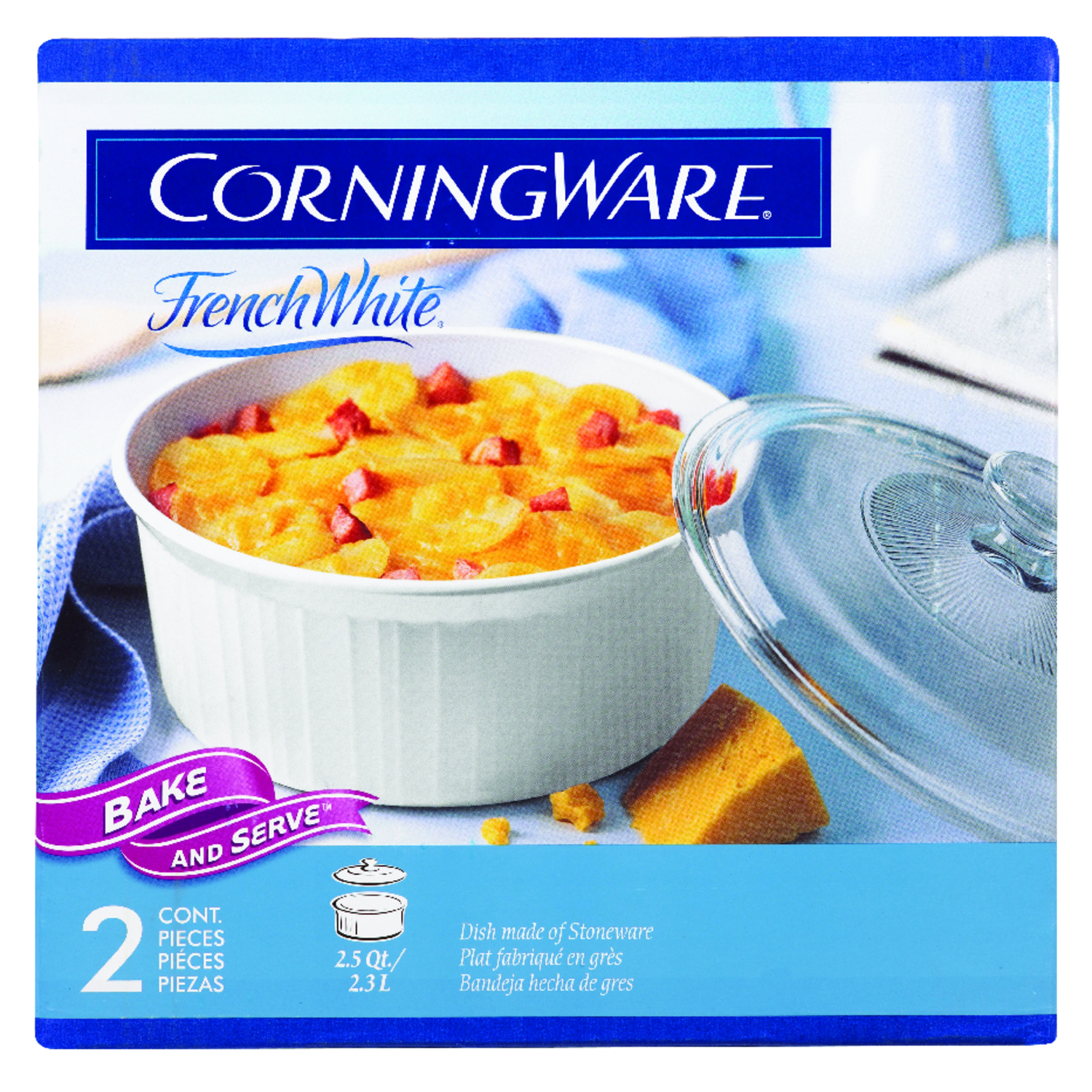 Photos - Other Accessories Corningware 10 in. W X 10 in. L Casserole Pan White 1105930
